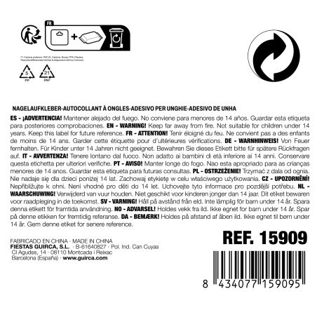 ROTE NAGELAUFKLEBER 6X9 CM