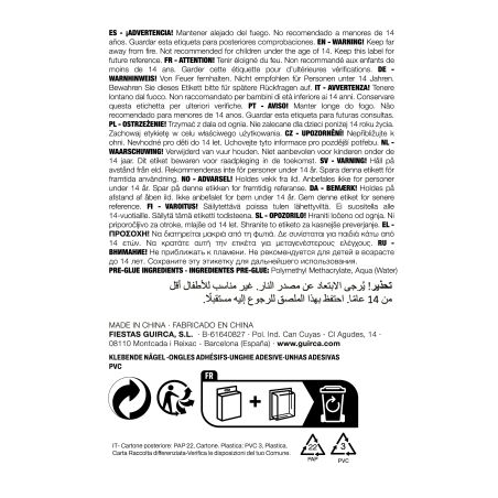 Kürbis Fingernägel für Kinder selbstklebend