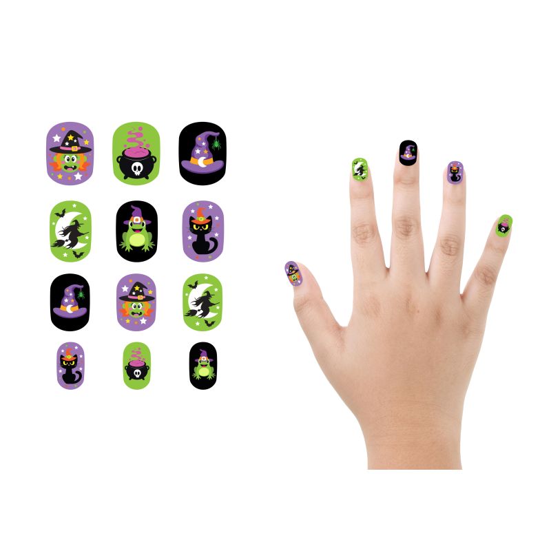 Hexe Fingernägel für Kinder selbstklebend