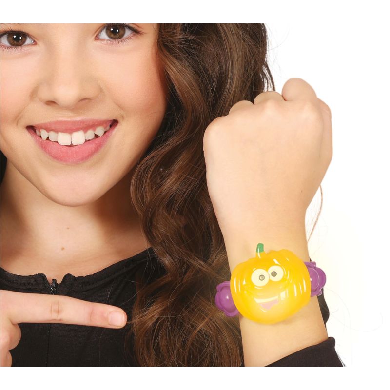 KÜRBIS ARMBAND MIT LICHT 18 CM