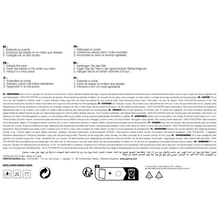 FLEDERMAUS&KÜRBIS PAPIERGIRLANDE 300CM, 20 X 18