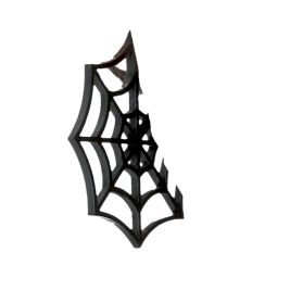 Ohrringe 5cm schwarzes Spinnen netz