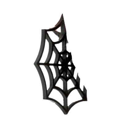 Ohrringe 5cm schwarzes Spinnen netz