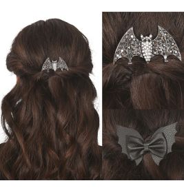 Fledermaus Haarclips 2er-Set