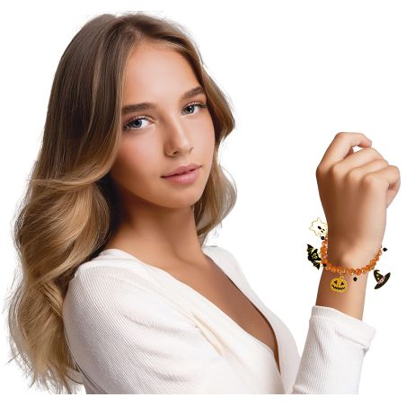 Halloween Armband mit Talisman en schwarz Halloween Armband mit Talisman en schwarz