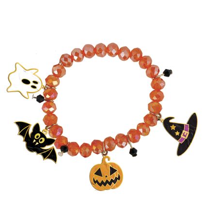 Halloween Armband mit Talisman en schwarz Halloween Armband mit Talisman en schwarz