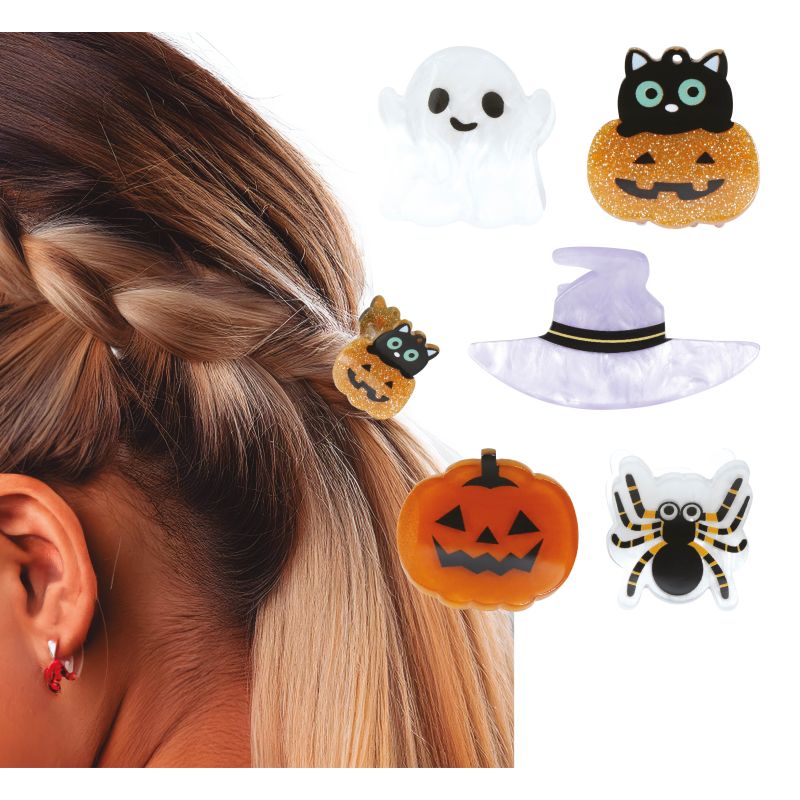 Halloween Haarklammern 5er Set