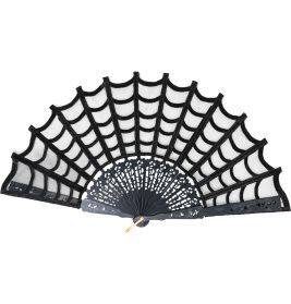 Gothic Fächer schick schwarz