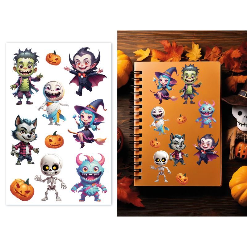 Monster Party Halloween Sticke rs