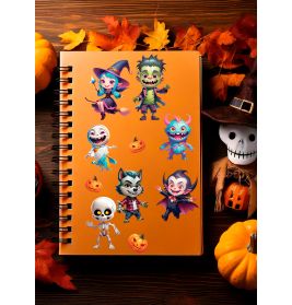 Monster Party Halloween Sticke rs