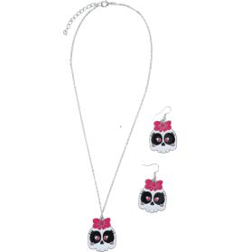 Totenkopf Set Ohrringe und Hal skette