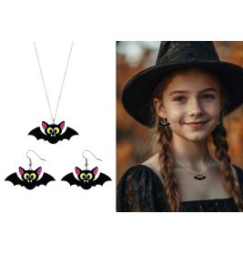 Fledermaus Set Ohrringe und Ha lskette