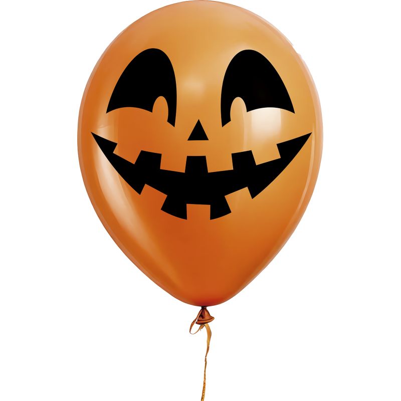 TÜTE 10 ORANGE KÜRBIS LUFTBALLONS, 30 CM