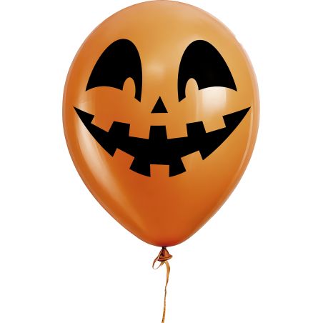 TÜTE 10 ORANGE KÜRBIS LUFTBALLONS, 30 CM
