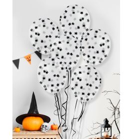 10 Luftballons mit Spinnen Kon fetti