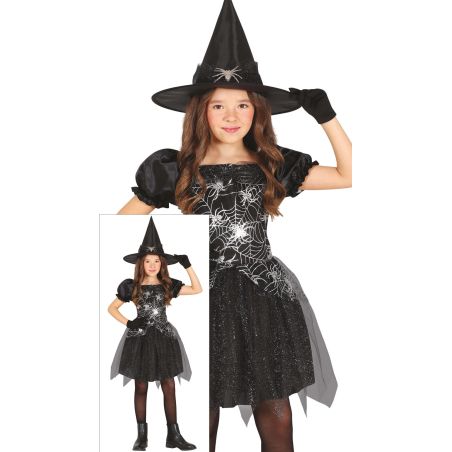 SILBERNE SPINNEN HEXE 5-6 JAHRE