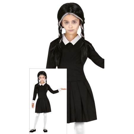 GOTHIC FAMILIEN MÄDCHEN KINDER KOSTÜM 5 6 JAHRE GOTHIC FAMILIEN MÄDCHEN KINDER KOSTÜM 5 6 JAHRE