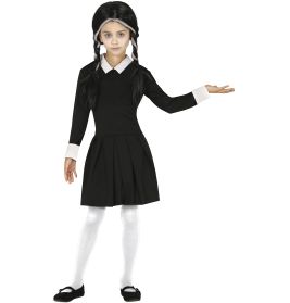 GOTHIC FAMILIEN MÄDCHEN KINDER KOSTÜM 5 6 JAHRE