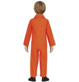 ORANGE STRÄFLING JUMPSUIT KINDER KOSTÜM 7-9 JAHRE