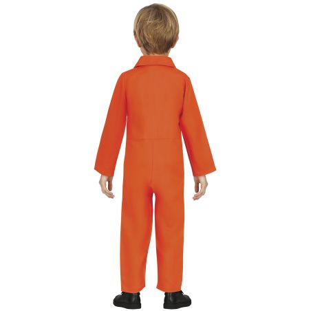 ORANGE STRÄFLING JUMPSUIT KINDER KOSTÜM 7-9 JAHRE