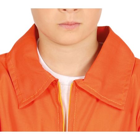 ORANGE STRÄFLING JUMPSUIT KINDER KOSTÜM 7-9 JAHRE