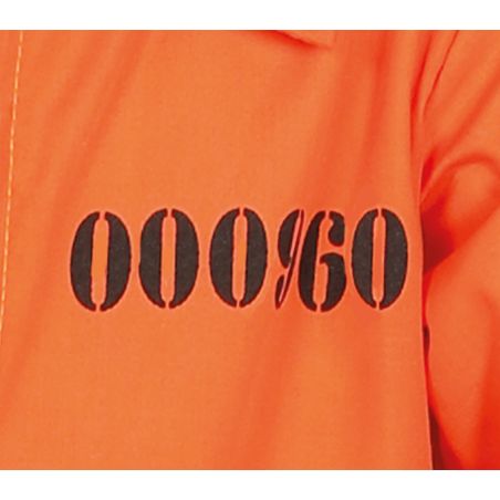 ORANGE STRÄFLING JUMPSUIT KINDER KOSTÜM 7-9 JAHRE ORANGE STRÄFLING JUMPSUIT KINDER KOSTÜM 7-9 JAHRE