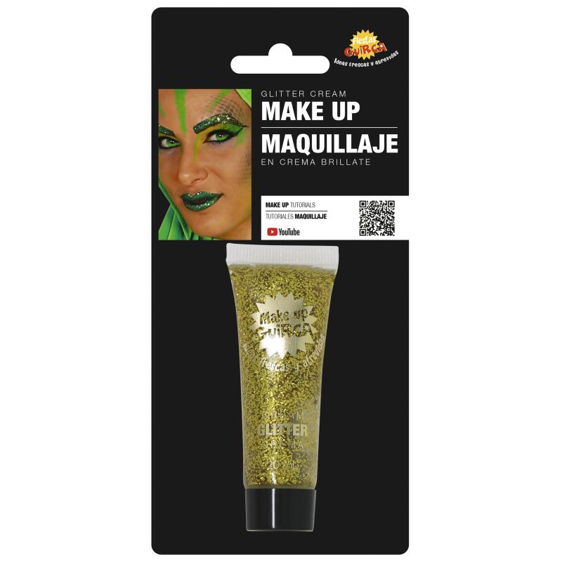 GLITTER MAKE-UP TUBE, 20 CC, GOLD