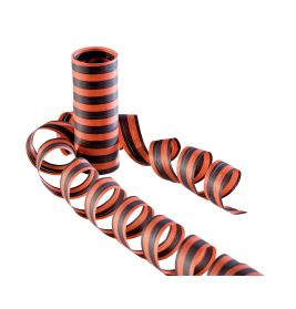 Luftschlangen, orange/schwarz