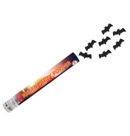 Konfetti-Shooter, L:40cm, Fledermaus-Papier-Füllung,