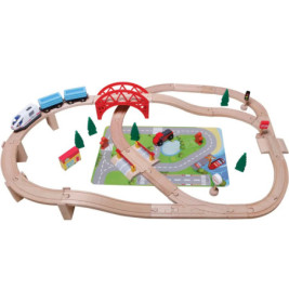 SMH Eisenbahn-Spielset 50teilig