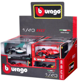 Bburago F1 1:43 Modelle i. Displ. sort.