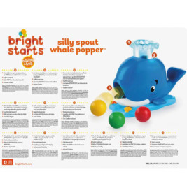 Bright Starts Silly Spout Whal e Popper