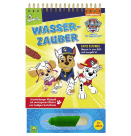 Paw Patrol Wasserzauber-Malbuch mit Chase, Skye und Marshall auf dem Cover, geeignet ab 3 Jahren.