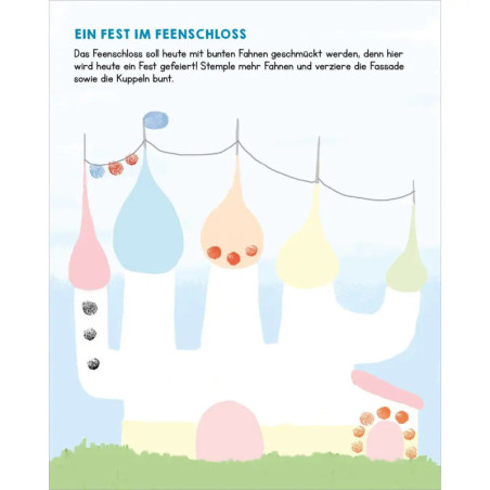 Allererste Fingerstempel Feen Einhörner