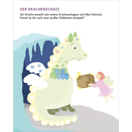 Allererste Fingerstempel Feen Einhörner