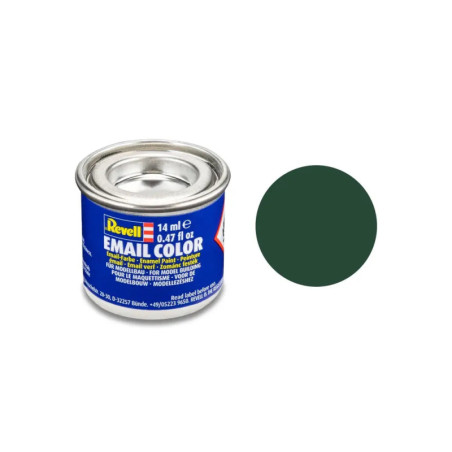 dunkelgrün, matt RAF 14 ml-Dose, Revell Modellbau-Farbe auf Kunstharzbasis