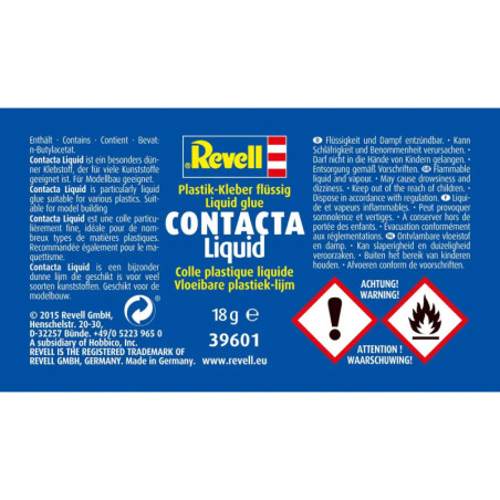 Contacta Liquid, Flüssigleim (18 g), Revell Modellbau-Kleber superflüssig