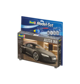 Model Set AUDI R8, Revell Modellbausatz mit Basiszubehör