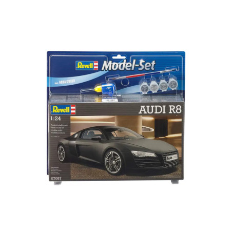 Model Set AUDI R8, Revell Modellbausatz mit Basiszubehör Model Set AUDI R8, Revell Modellbausatz mit Basiszubehör