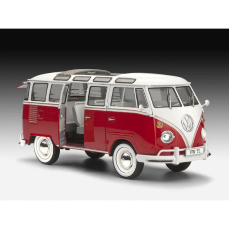 Model Set Volkswagen T1 SAMBA BUS, Revell Modellbausatz mit Basiszubehör