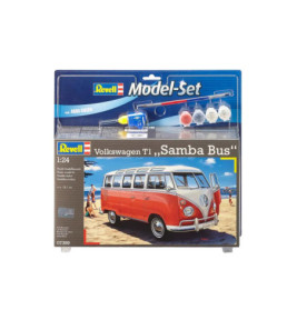 Model Set Volkswagen T1 SAMBA BUS, Revell Modellbausatz mit Basiszubehör