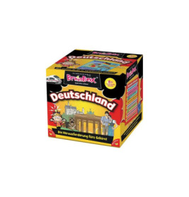 BrainBox Deutschland: Spieleschachtel mit deutschen Sehenswürdigkeiten und bunten Grafiken.