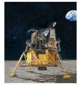 Geschenkset Apollo 11 Lunar Module Eagle, Revell Modellbausatz mit Basiszubehör