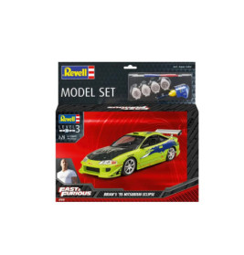 Model Set F&F Brian s 1995 Mitsubishi Eclipse , Revell Modellbausatz mit Basiszubehör