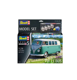 Model Set VW T1 Bus, Revell Modellbausatz mit Basiszubehör