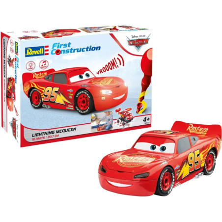 Lightning McQueen Disney-Cars Auto mit Licht&Sound, Revell First Construction, Bausatz für Kinder ab 4 Lightning McQueen Disney-Cars Auto mit Licht&Sound, Revell First Construction, Bausatz für Kinder ab 4