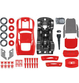 Lightning McQueen Disney-Cars Auto mit Licht&Sound, Revell First Construction, Bausatz für Kinder ab 4