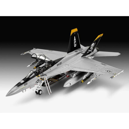 Model Set F A-18F Super Hornet, Revell Modellbausatz mit Basiszubehör