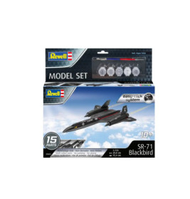 Model Set Lockheed SR-71 Blackbird easy-click-syst, Revell Bausatz zum Zusammenstecken + Basiszubehör