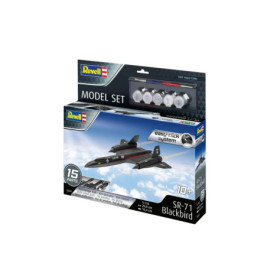 Model Set Lockheed SR-71 Blackbird easy-click-syst, Revell Bausatz zum Zusammenstecken + Basiszubehör